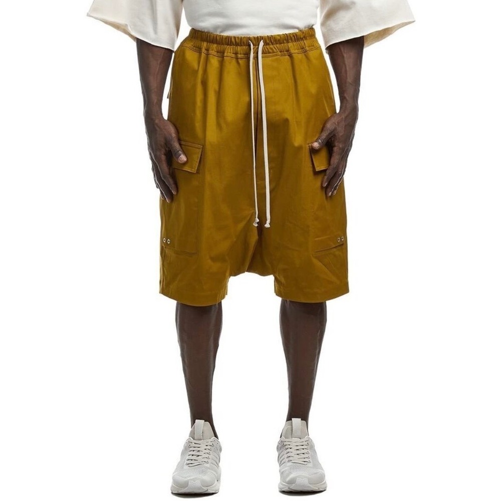 Rick Owens Cargo Pods Shorts Sulphate Size 52‎ (IT) SS22 Fogachine RU01B1389-TE